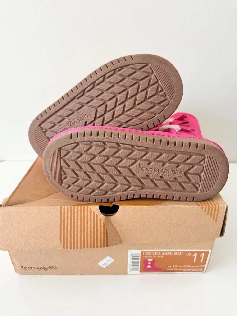 Koolaburra by UGG Victoria Short Boots girls sz toddler 11 pink new